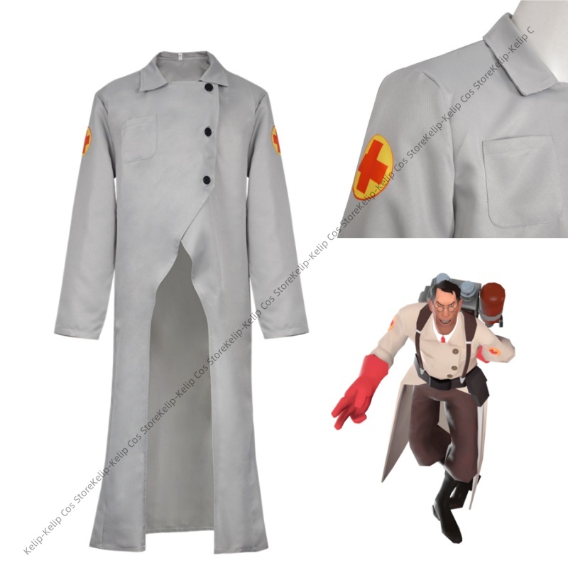 Medical Lab Games - TF2 Medic Cosplay Kostuums RED BLU
